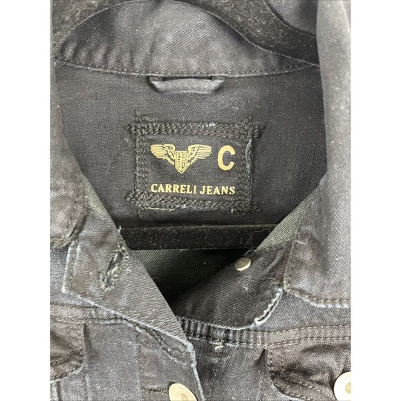 Carreli Jeans Vintage Black Jean Jacket Womens Size M - Picture 3 of 10